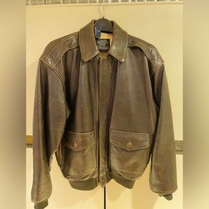 Avirex Leather Bomber Jacket